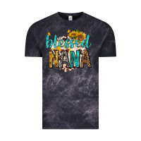 Cloud Black blessed nana with sunflowers Vintage Tee - texasbilliewilder