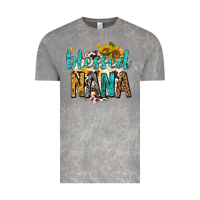 Blessed Nana With Sunflowers Vintage Tee by texasbilliewilder | Teevron