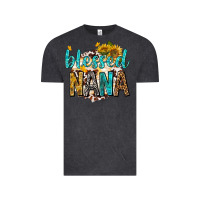 Vintage Black blessed nana with sunflowers Vintage Tee - texasbilliewilder