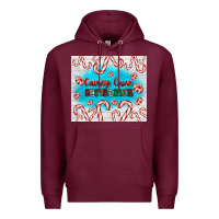 Burgundy candy cane Christmas Premium Hoodie - AdoDesignShop