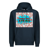 Navy candy cane Christmas Premium Hoodie - AdoDesignShop
