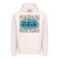 Pale Pink candy cane Christmas Premium Hoodie - AdoDesignShop