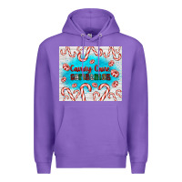 Purple candy cane Christmas Premium Hoodie - AdoDesignShop