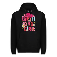 Black birthday girl Premium Hoodie - MaliasSmallBusiness