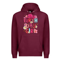 Burgundy birthday girl Premium Hoodie - MaliasSmallBusiness