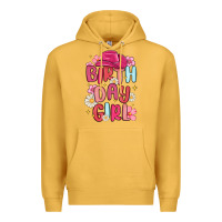 Mustard birthday girl Premium Hoodie - MaliasSmallBusiness