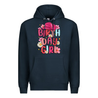 Navy birthday girl Premium Hoodie - MaliasSmallBusiness