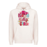 Pale Pink birthday girl Premium Hoodie - MaliasSmallBusiness