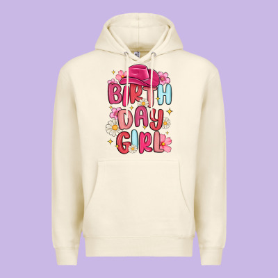 Birthday Girl Premium Hoodie Designed By Maliassmallbusiness
