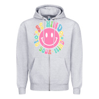 Heather Grey be kind to you mind Zipper Hoodie - JahusDesignShop