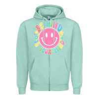Seafoam be kind to you mind Zipper Hoodie - JahusDesignShop