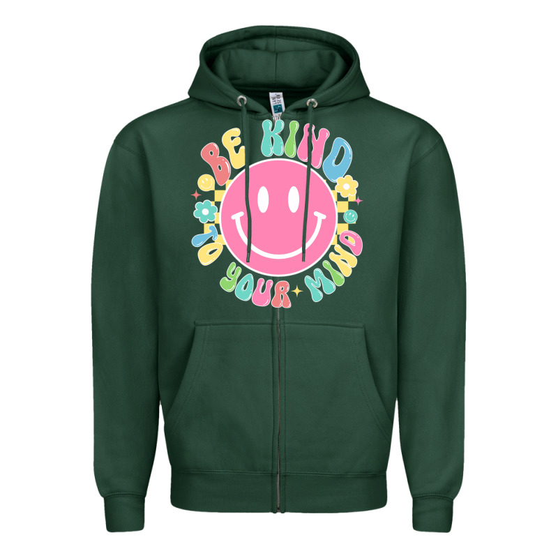 Be Kind To You Mind Zipper Hoodie by JahusDesignShop | Teevron