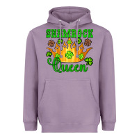 Lavender shamrock queen crown leopard glitter Heavyweight Hoodie - Artiststas