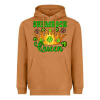 Meerkat shamrock queen crown leopard glitter Heavyweight Hoodie - Artiststas