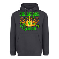 Smoke shamrock queen crown leopard glitter Heavyweight Hoodie - Artiststas