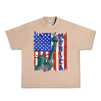 Burro usa flag with statue of liberty Urban Heavy Tee - texasbilliewilder