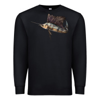 Black Atlantic Sailfish Illustrations Premium Sweatshirt - LillyAllenDesigns
