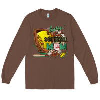 Chestnut livin' that softball mom life Long Sleeve Tee - Zillion Design Studio