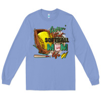 Colony Blue livin' that softball mom life Long Sleeve Tee - Zillion Design Studio