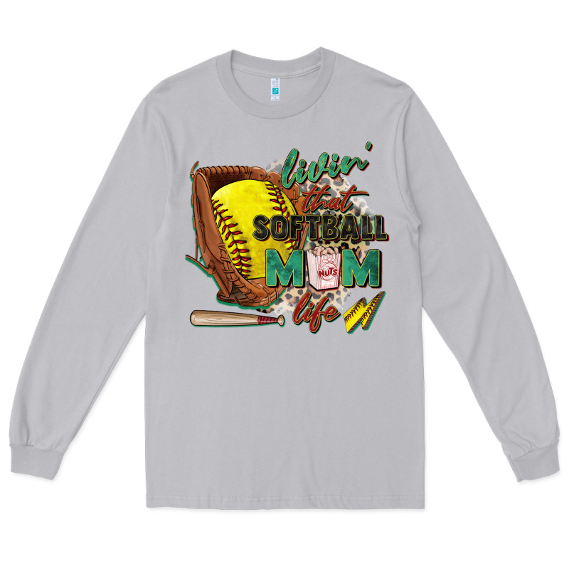 Livin' That Softball Mom Life Long Sleeve Tee by Zillion Design Studio | Teevron