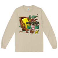 Mushroom livin' that softball mom life Long Sleeve Tee - Zillion Design Studio