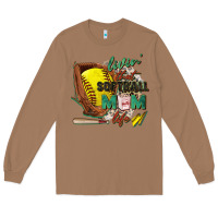 Toasted Coconut livin' that softball mom life Long Sleeve Tee - Zillion Design Studio
