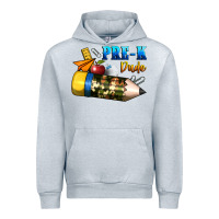 Heather Grey pre k dude Urban Hoodie - BundleAndBundleShop