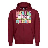 Burgundy mental health matters Zipper Hoodie - JahusDesignShop