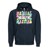 Navy mental health matters Zipper Hoodie - JahusDesignShop