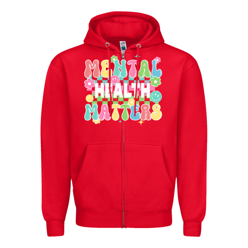 Mental Health Matters Zipper Hoodie by JahusDesignShop | Teevron