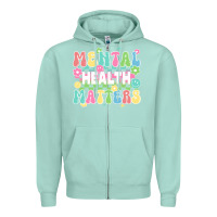 Seafoam mental health matters Zipper Hoodie - JahusDesignShop