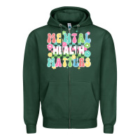 Sports Green mental health matters Zipper Hoodie - JahusDesignShop