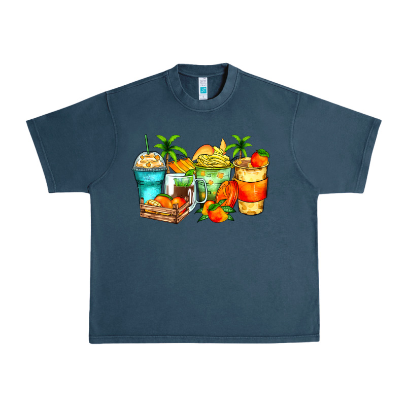 Mango Farm Fresh Coffee Cups Urban Heavy Tee by Zillion Design Studio | Teevron