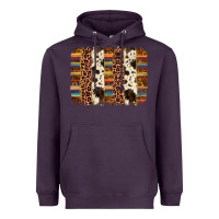 Plum serape sunflower cowhide leopard brushstroke Heavyweight Hoodie - AdoDesignShop