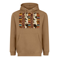 Toasted Coconut serape sunflower cowhide leopard brushstroke Heavyweight Hoodie - AdoDesignShop