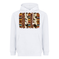 White serape sunflower cowhide leopard brushstroke Heavyweight Hoodie - AdoDesignShop