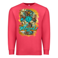 Cardinal western cross blessed lily butterfly Premium Sweatshirt - BarkalooDesign