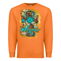 Carrot western cross blessed lily butterfly Premium Sweatshirt - BarkalooDesign