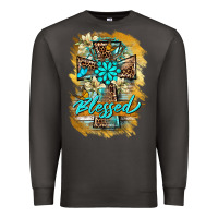 Smoke western cross blessed lily butterfly Premium Sweatshirt - BarkalooDesign