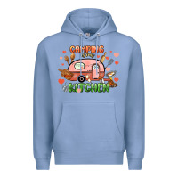 Colony Blue camping is my kitchen Premium Hoodie - NancyCooperArtShop