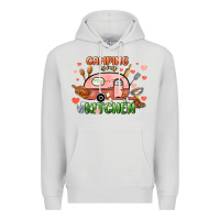 Dove Grey camping is my kitchen Premium Hoodie - NancyCooperArtShop