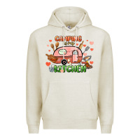 Oatmeal Heather camping is my kitchen Premium Hoodie - NancyCooperArtShop