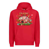 Red camping is my kitchen Premium Hoodie - NancyCooperArtShop