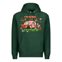 Sports Green camping is my kitchen Premium Hoodie - NancyCooperArtShop