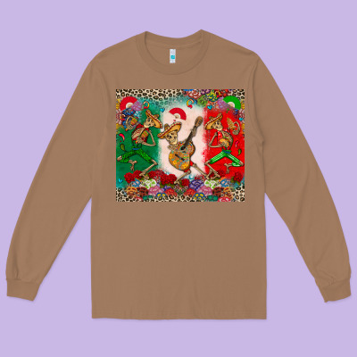 Mexican Skeletons Long Sleeve Tee Designed By Cts Tumbler Store