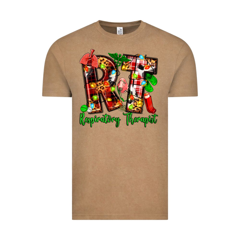 Christmas Respiratory Therapist Vintage Tee by Zillion Design Studio | Teevron