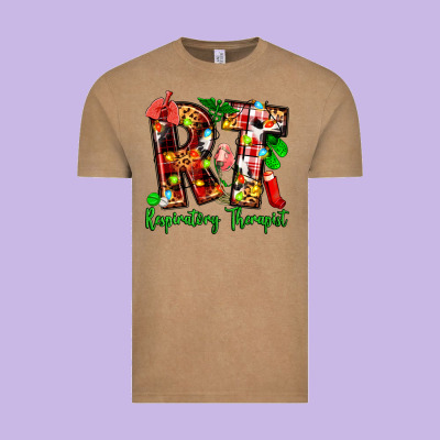 Christmas Respiratory Therapist Vintage Tee Designed By Zillion Design Studio