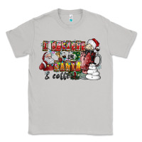 Moon Dust I Believe In Santa And Coffee Classic Tee - CowhideDigitalArt