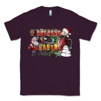 Plum I Believe In Santa And Coffee Classic Tee - CowhideDigitalArt