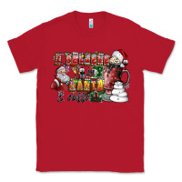 Red I Believe In Santa And Coffee Classic Tee - CowhideDigitalArt